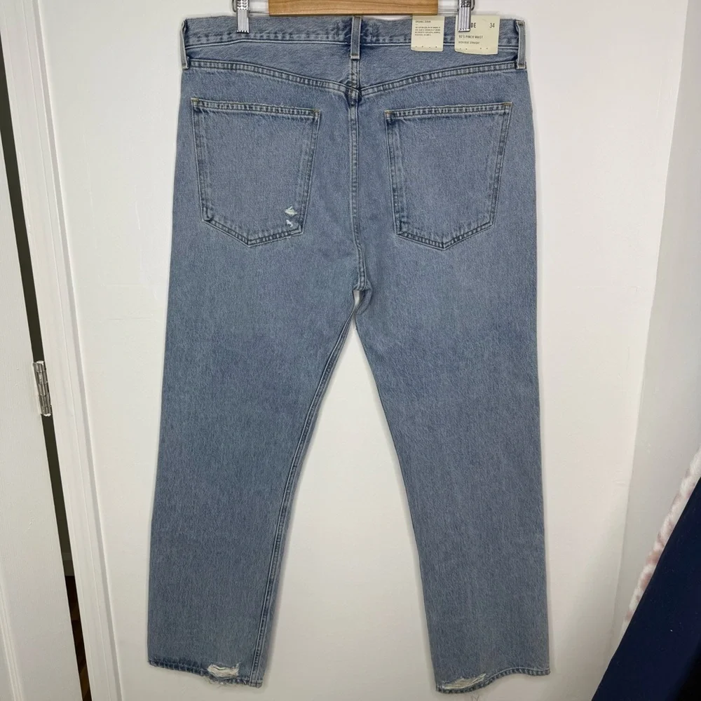 AGOLDE NWT 90’s Pinch Waist High Rise Straight Soundwave Jeans